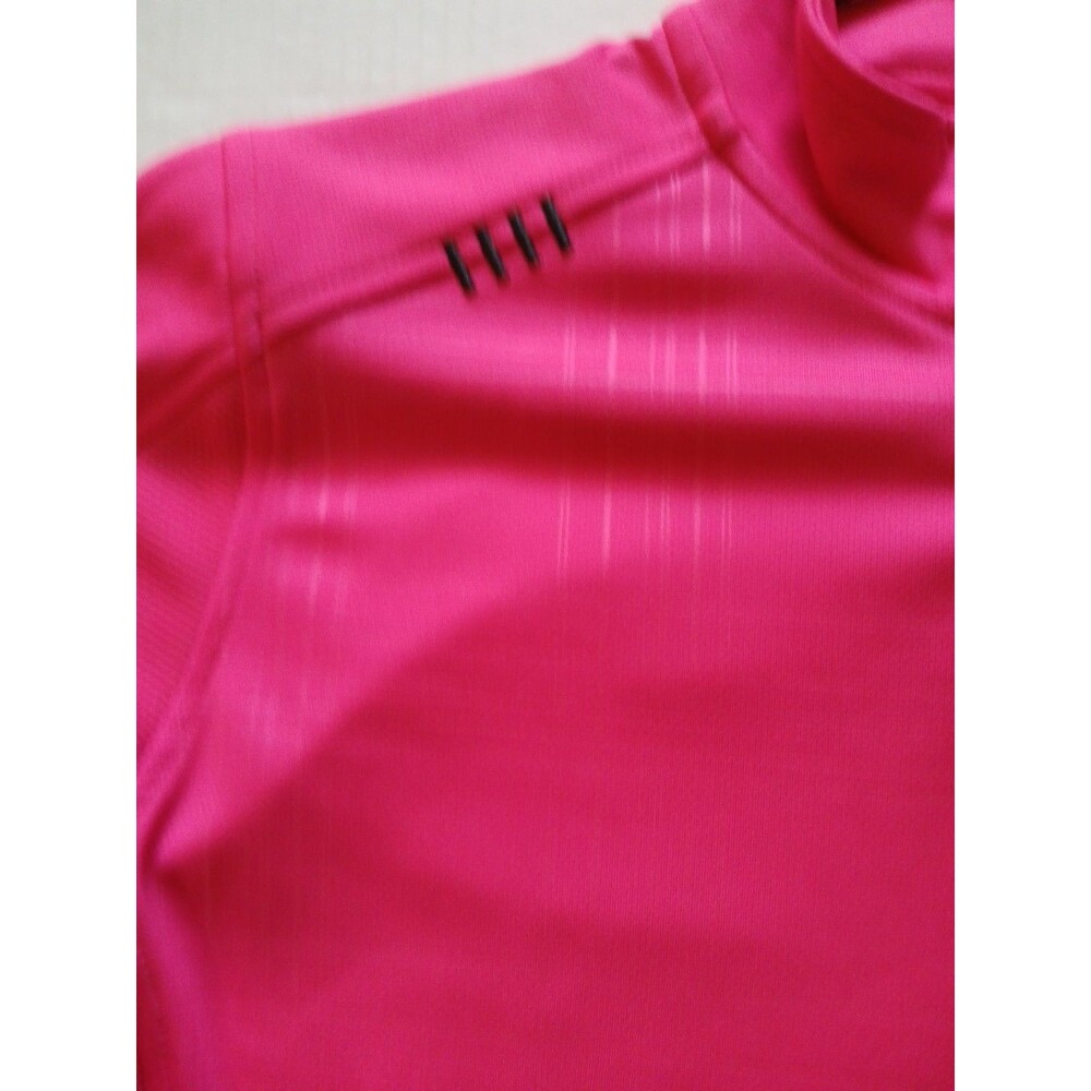 Reebok Women’s Quarter Zip PlayDry Pink-White  Large  Walking Outdoors Thunbhole - Picture 11 of 16